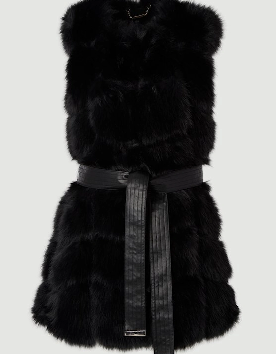 Faux Fur Panelled Gilet