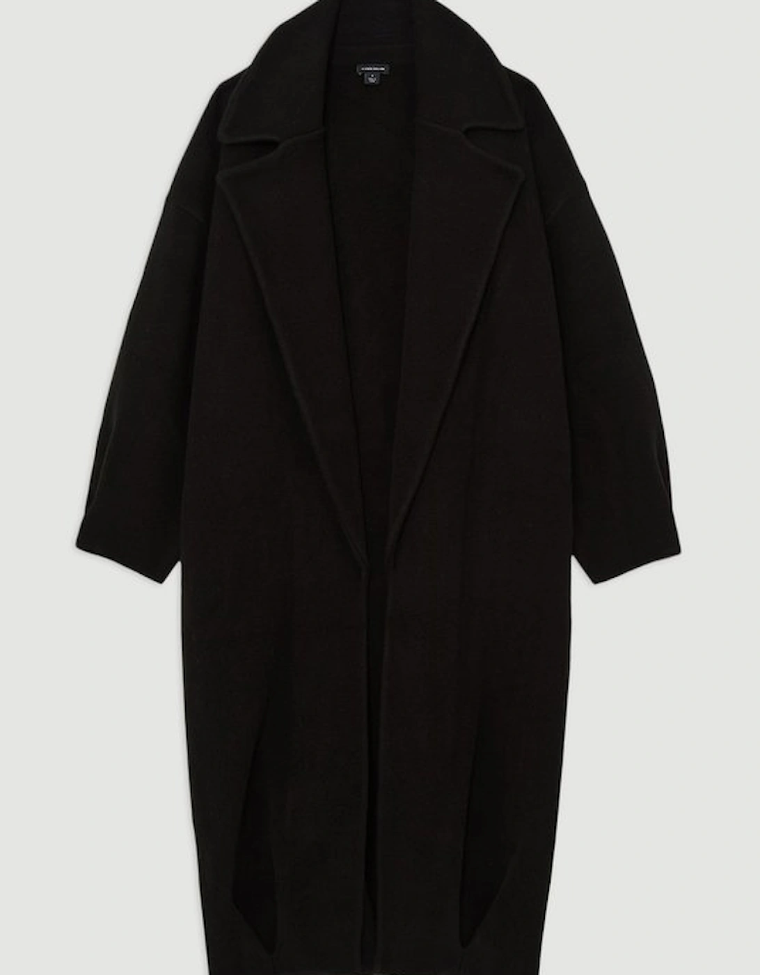 Plus Size Compact Wool Blend Oversized Knit Coatigan