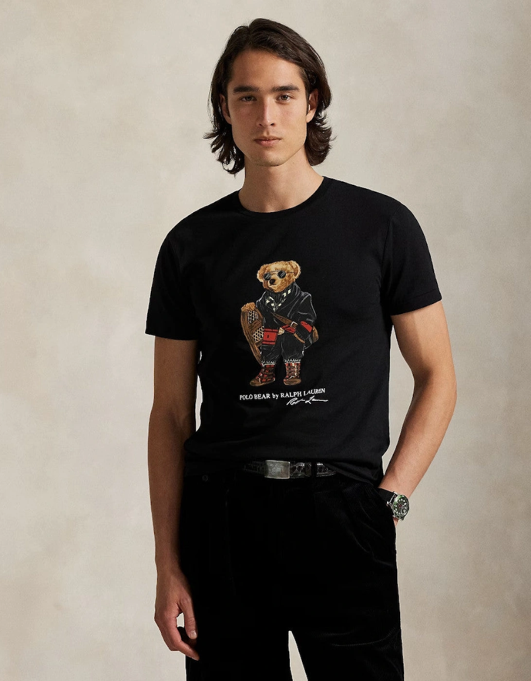 Holiday Bear T-Shirt 001 Polo Black