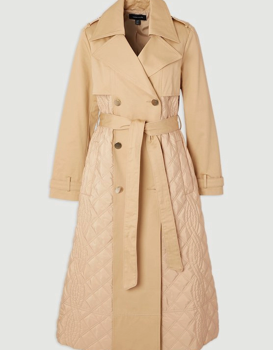Quilted Trench Coat