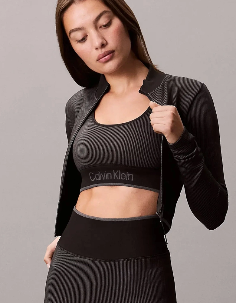Medium Impact Womens Sports Bra Black