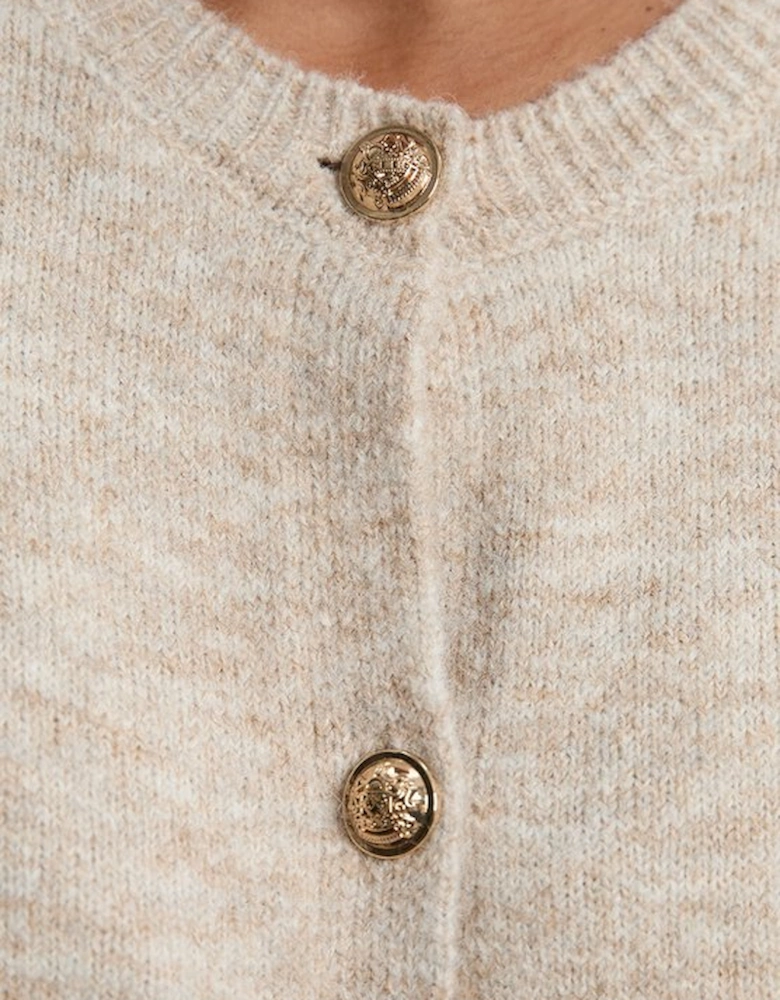 Plus Size Wool Blend Cosy Crew Neck Knit Cardi