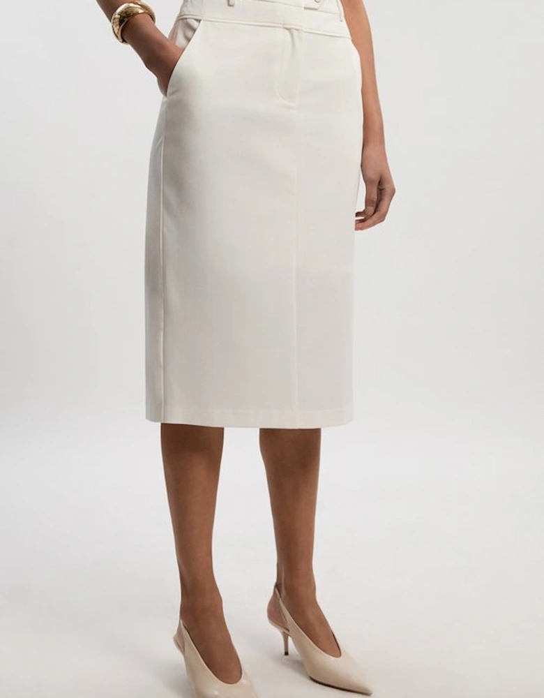Tailored Tux High Waisted Pencil Skirt