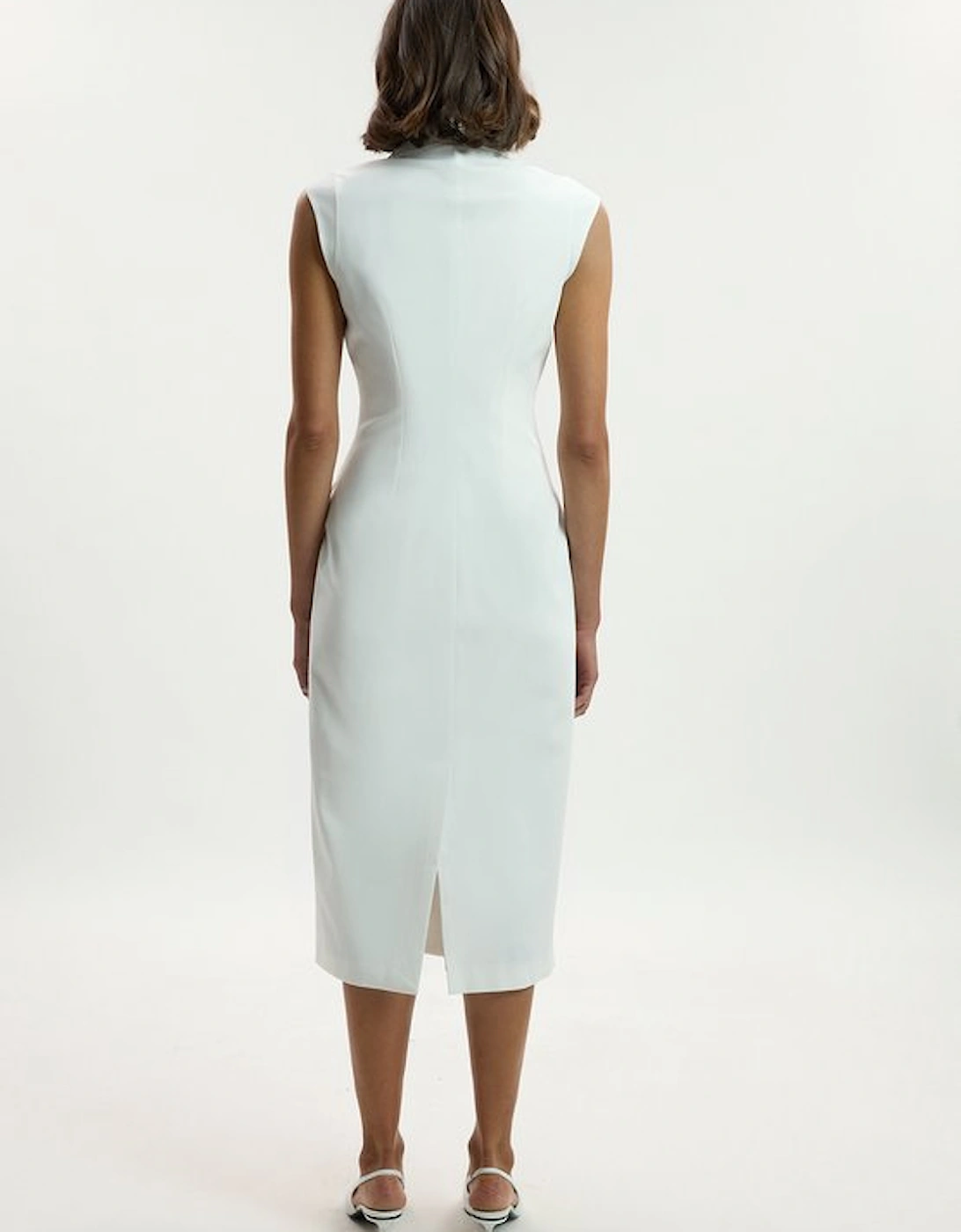 Tailored Tux Pencil Dress