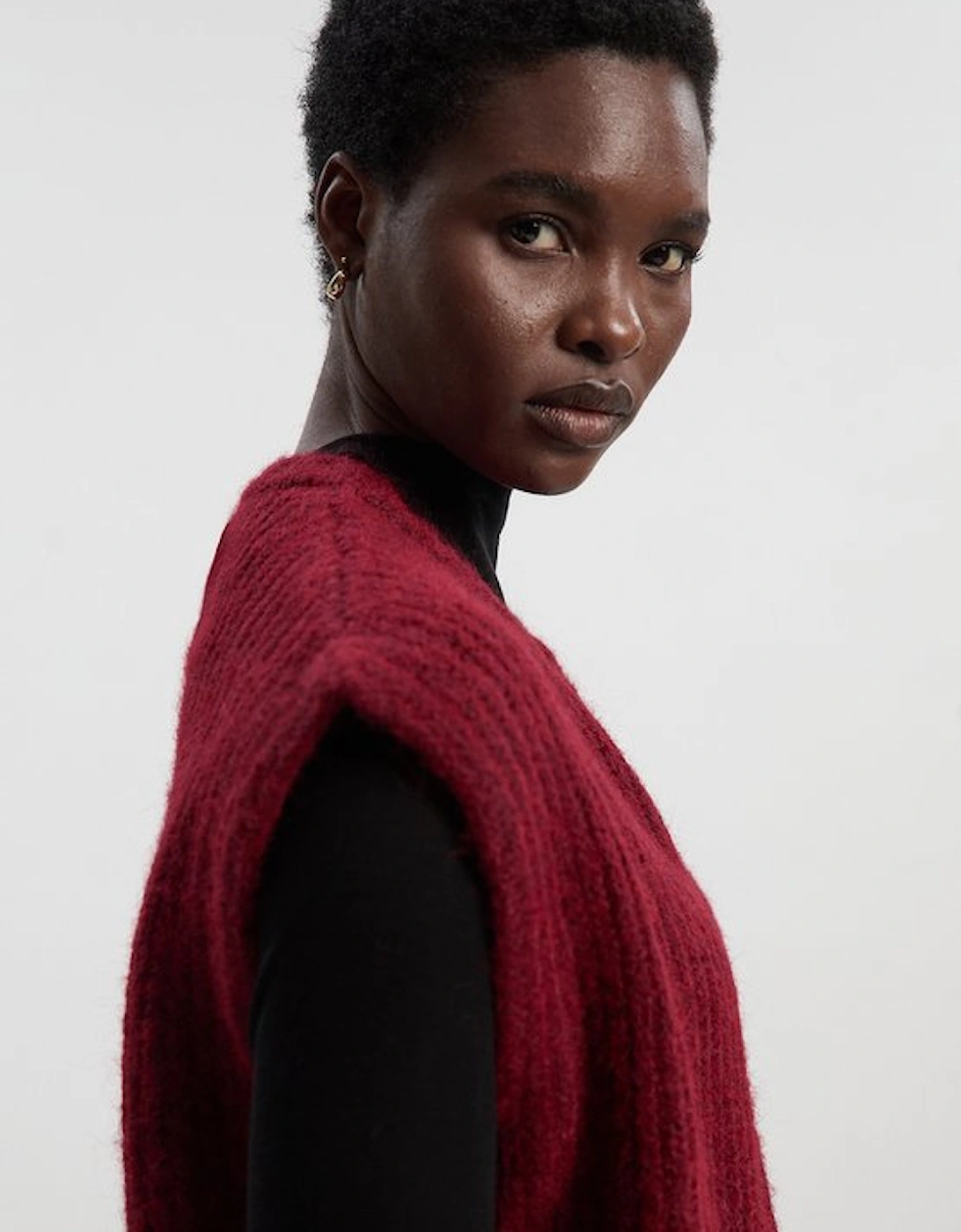 Cosy Knit Waistcoat Top