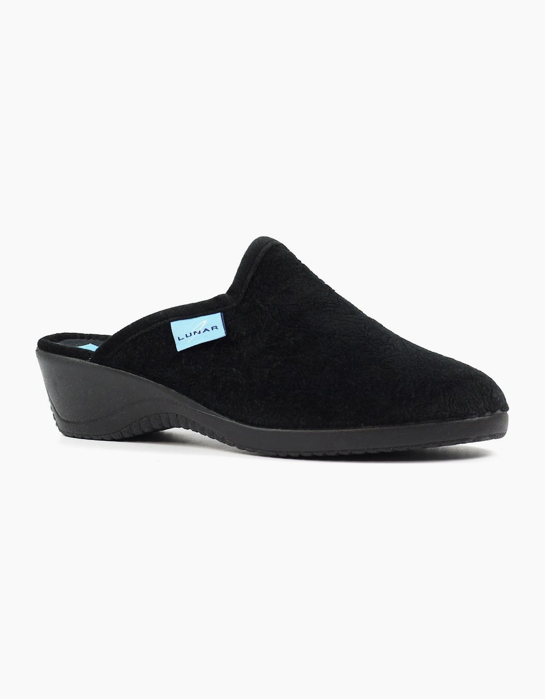 Lunar Women's Audrey Womens Slippers - Black - Size: 3