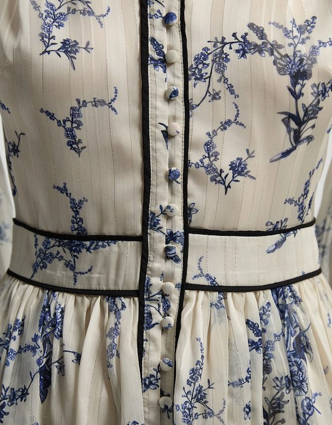 Floral Print Woven Balloon Sleeve Mini Dress