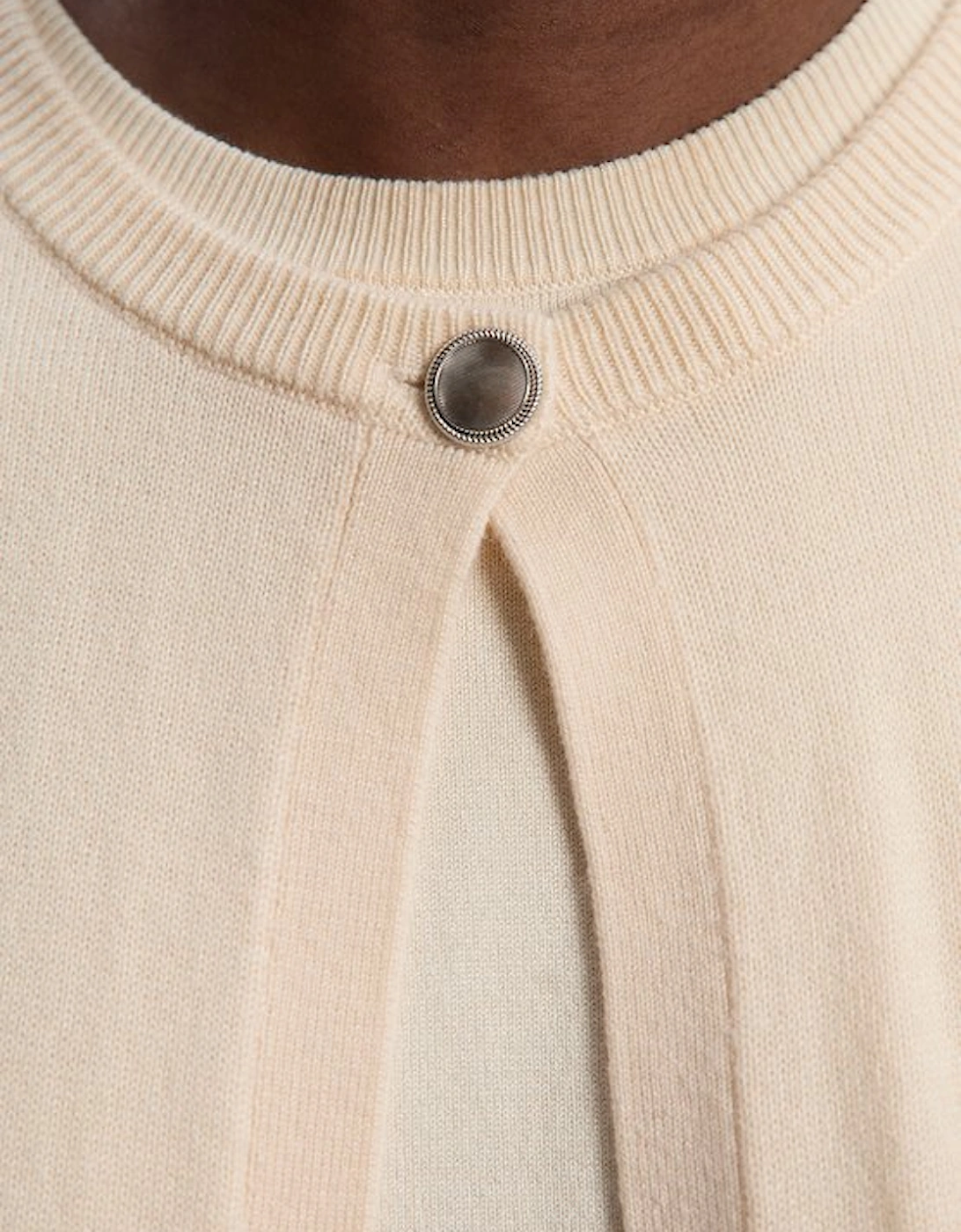 Cashmere Wool Blend Knit Cardigan