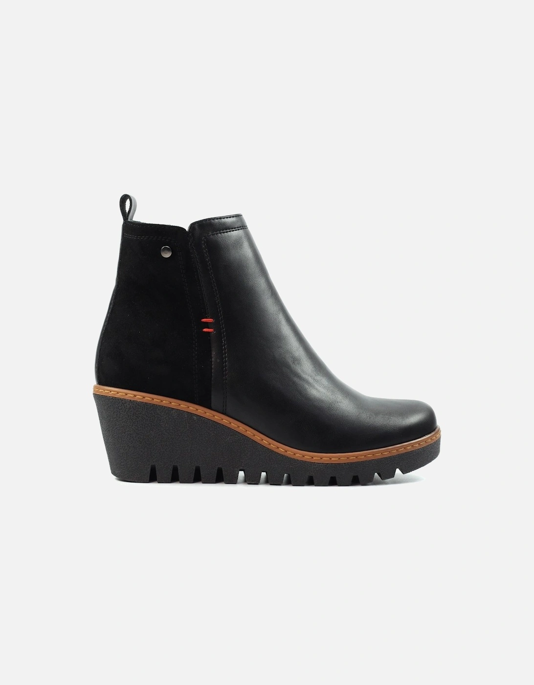 Pixie Womens Wedge Ankle Boots