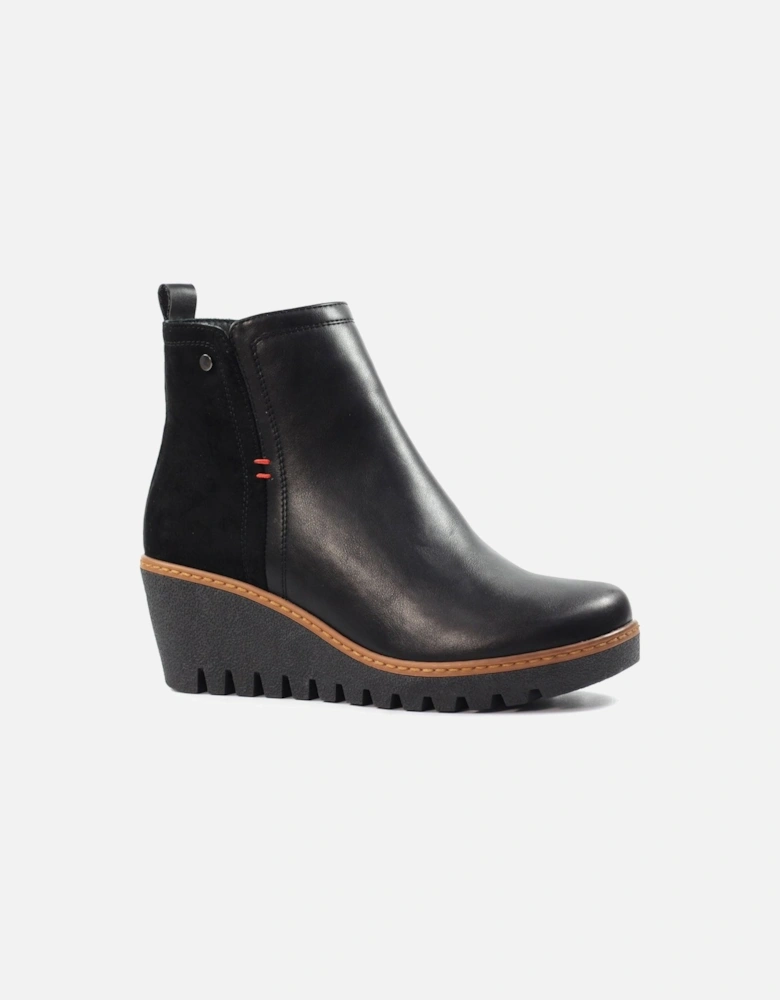 Pixie Womens Wedge Ankle Boots