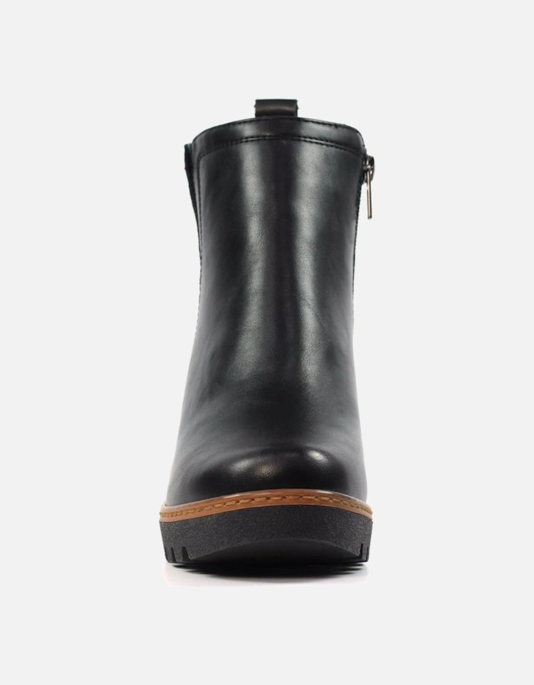 Pixie Womens Wedge Ankle Boots