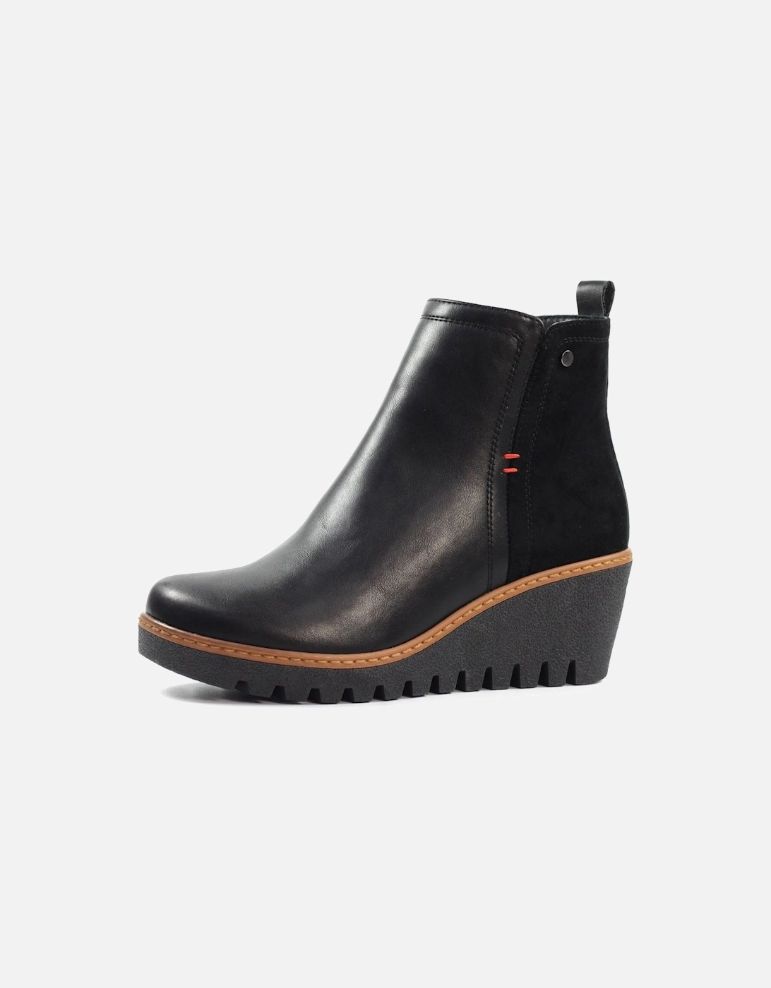 Pixie Womens Wedge Ankle Boots