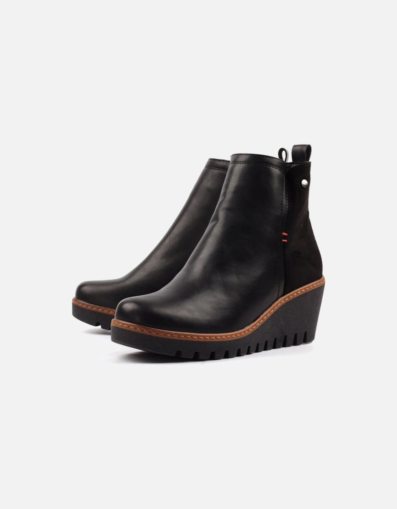 Pixie Womens Wedge Ankle Boots