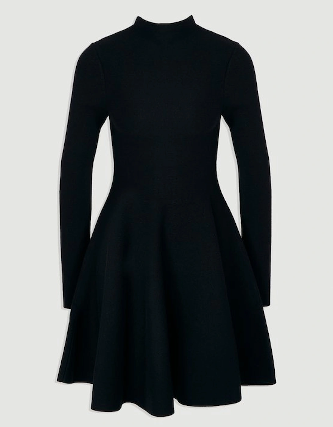 Viscose Blend Full Circle Knit Mini Dress