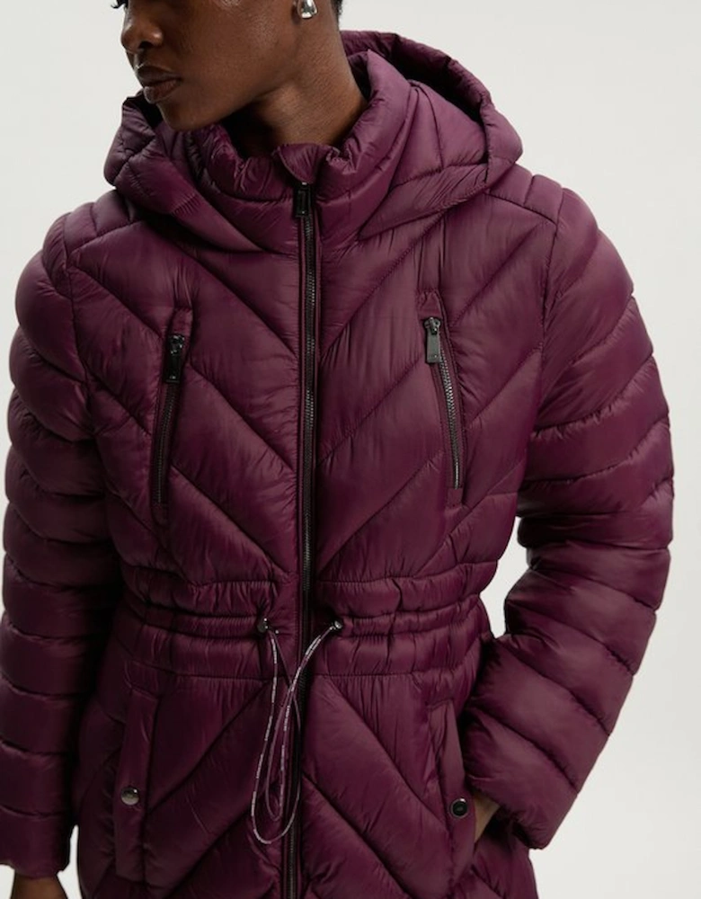 Lightweight Knee Length Packable Coat