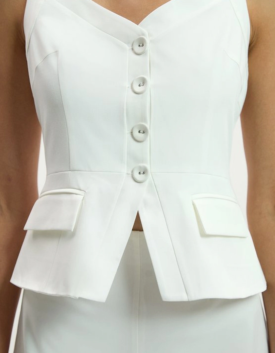 Tailored Tux Wide Leg Jumpsuit