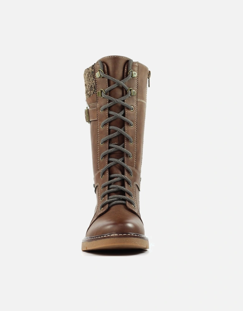 Caesar Womens Wide Fit Calf Boots