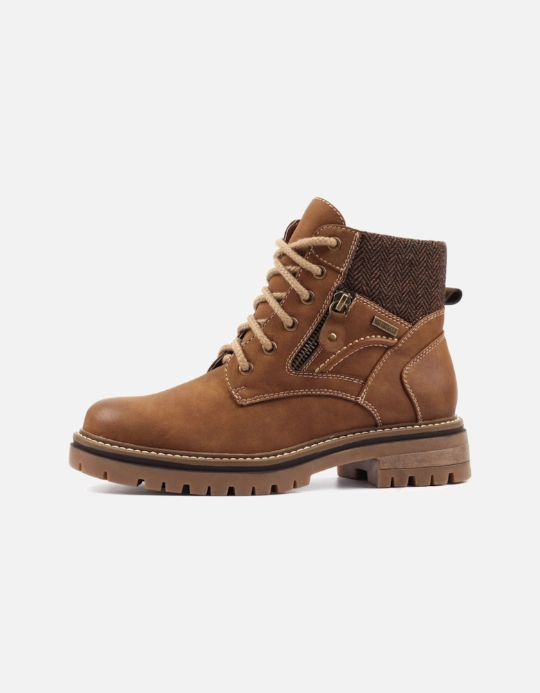 Caramel Womens Ankle Boots