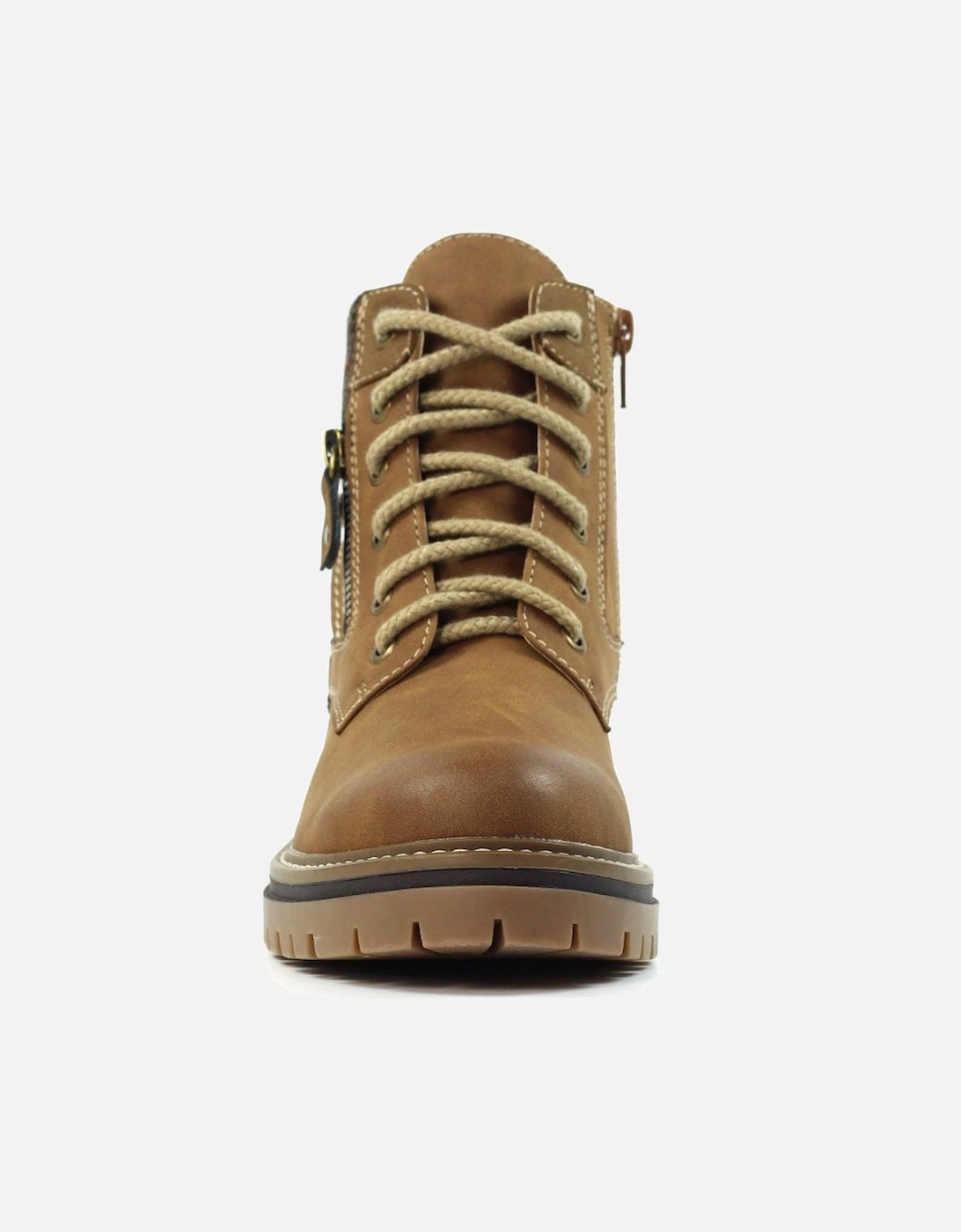 Caramel Womens Ankle Boots