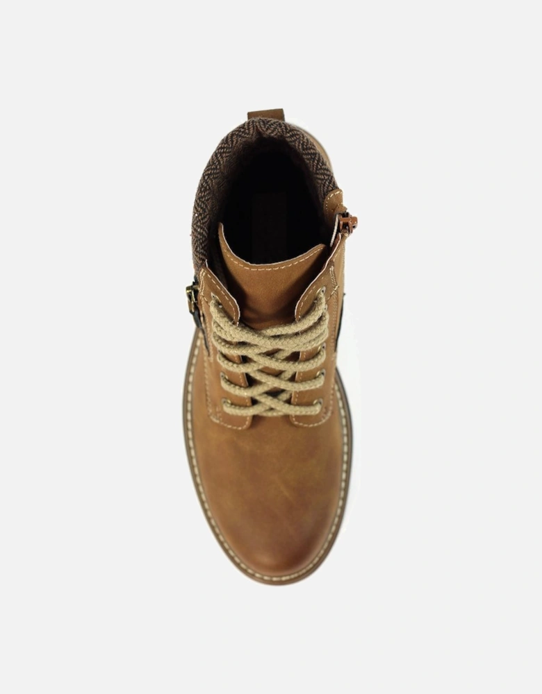 Caramel Womens Ankle Boots