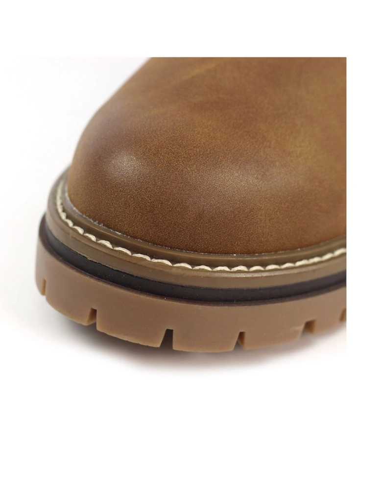 Caramel Womens Ankle Boots