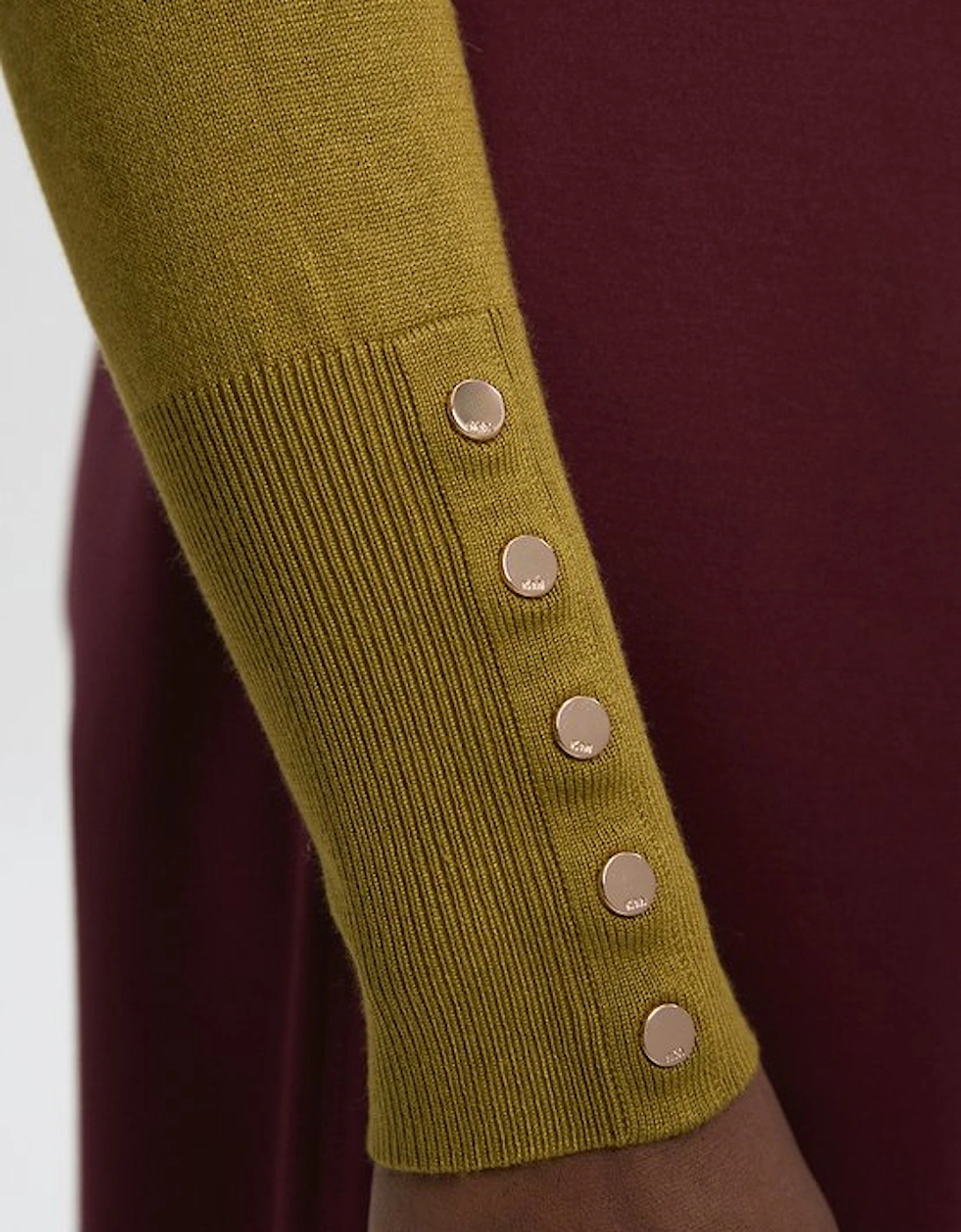 Viscose Blend Knitted Crew Neck Jumper