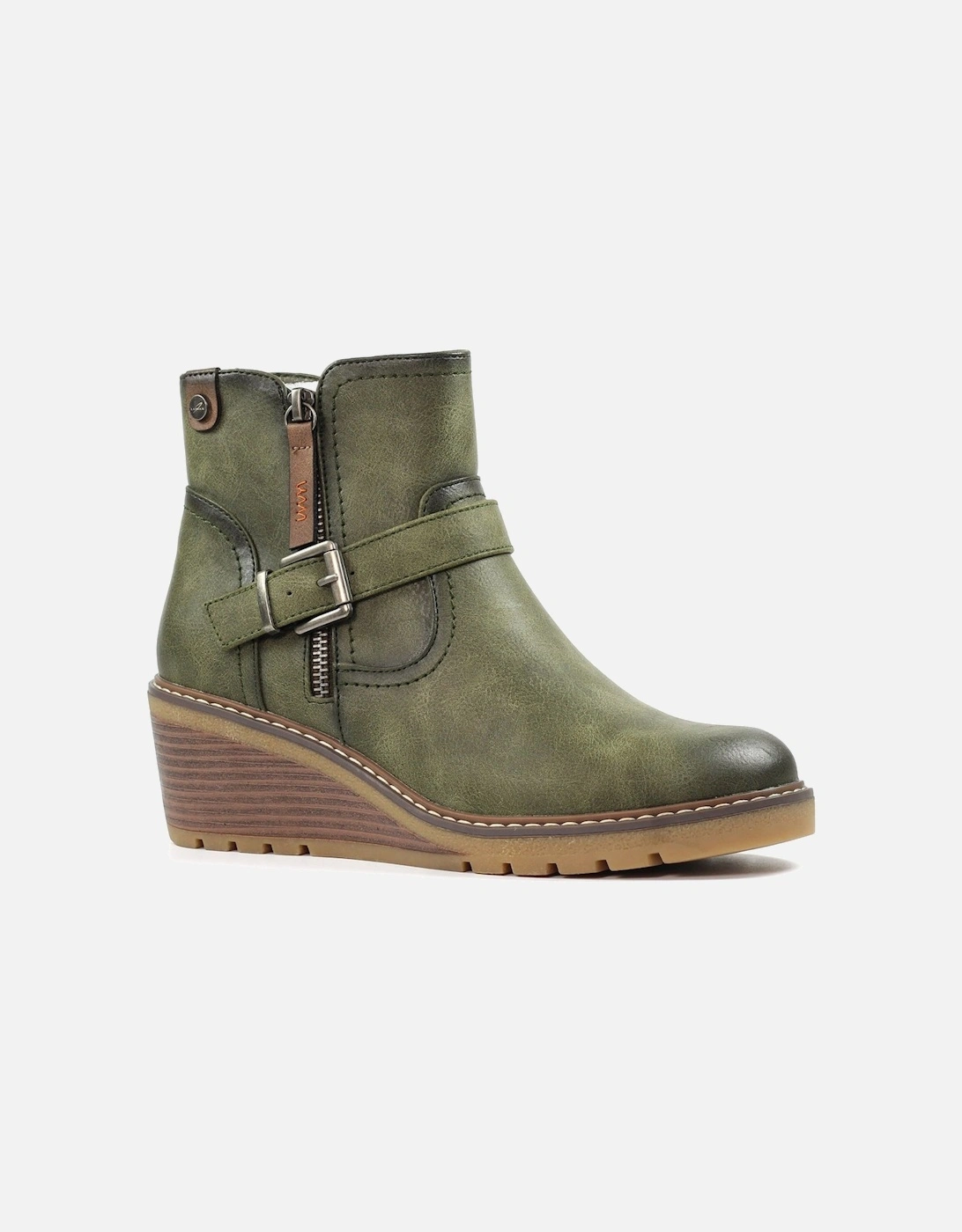 Cruz Womens Wedge Ankle Boots, 8 of 7