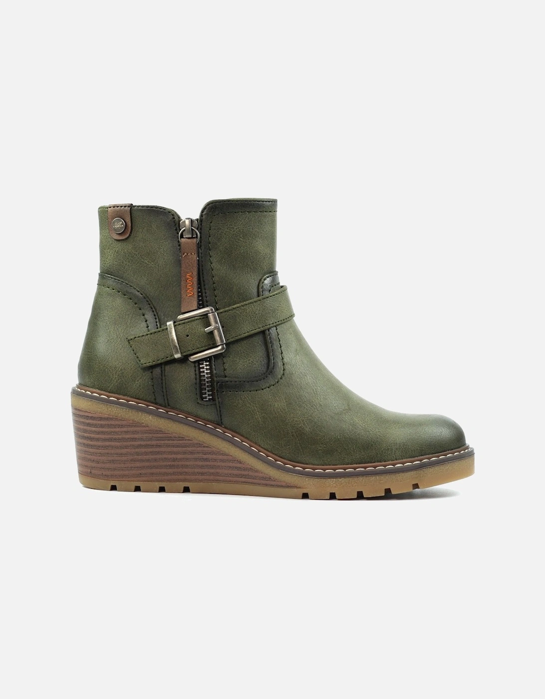 Cruz Womens Wedge Ankle Boots