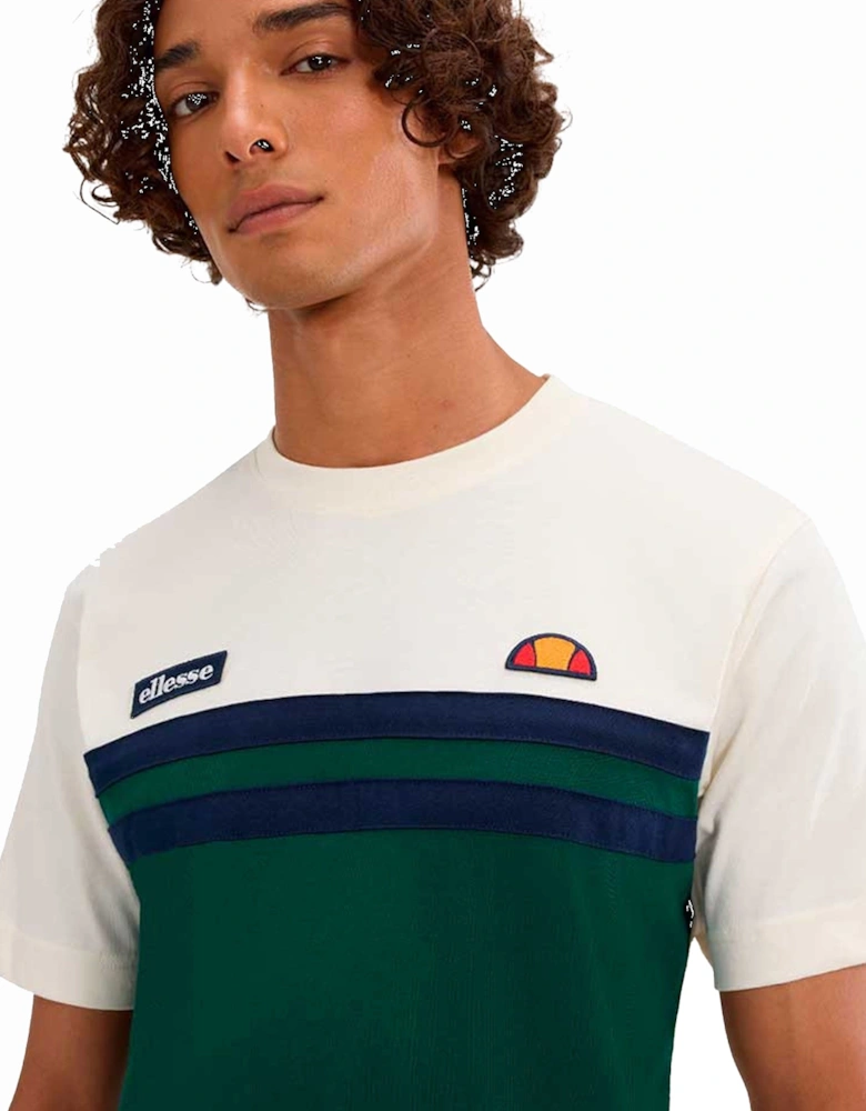 Venire T-Shirt Off White/Dark Green
