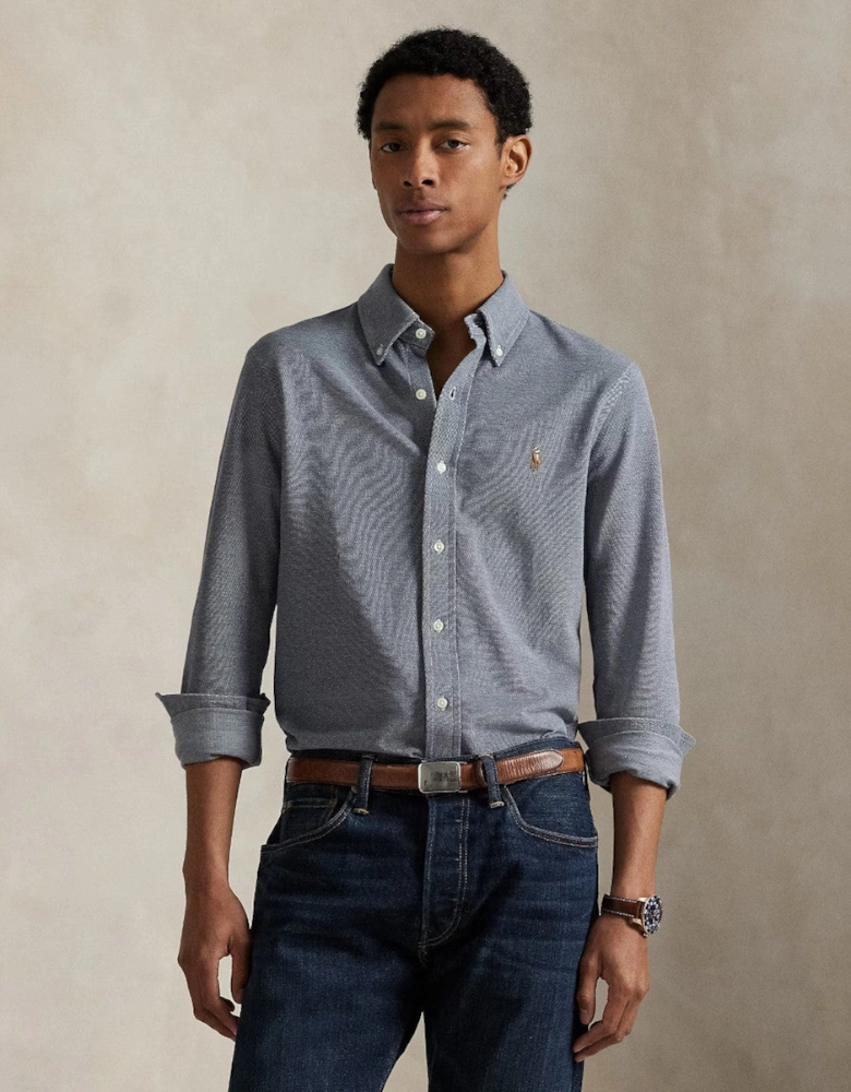 LS Oxford Mesh Shirt 002 Newport Navy/Multi PP