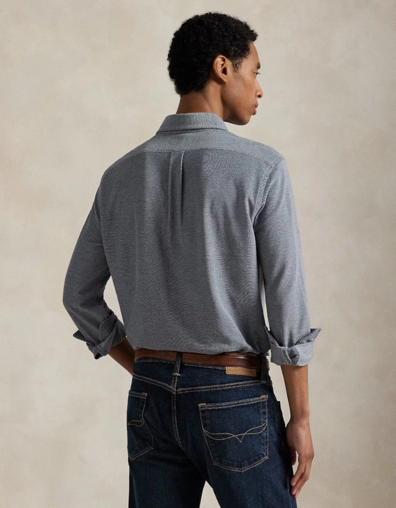 LS Oxford Mesh Shirt 002 Newport Navy/Multi PP