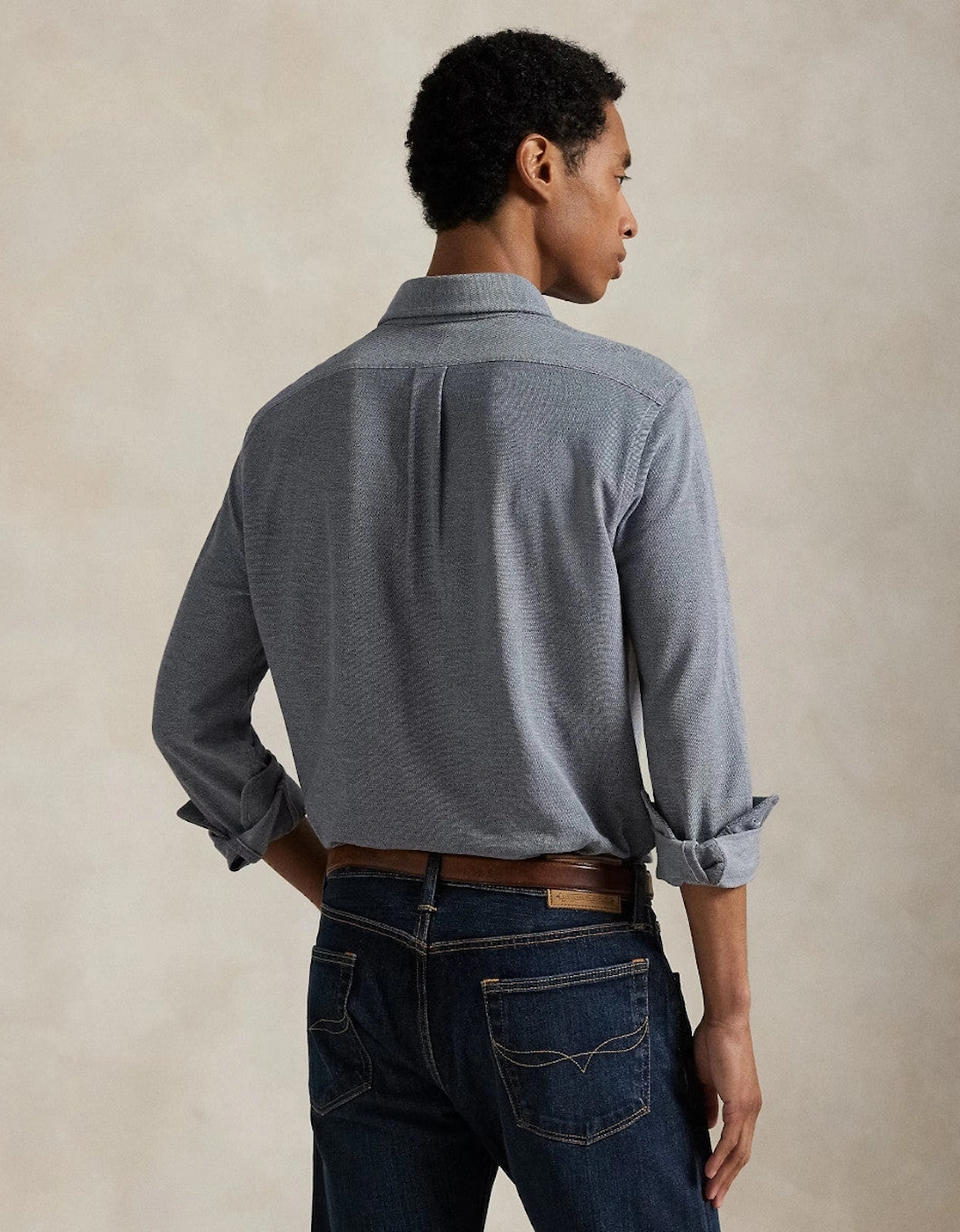 LS Oxford Mesh Shirt 002 Newport Navy/Multi PP