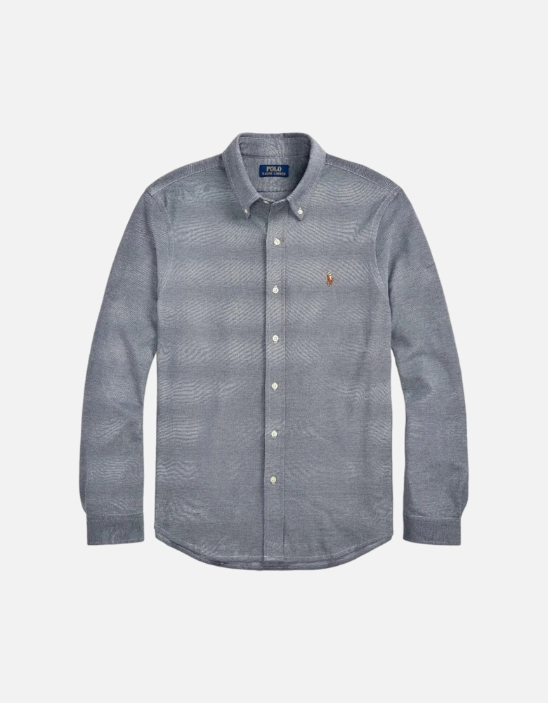 LS Oxford Mesh Shirt 002 Newport Navy/Multi PP
