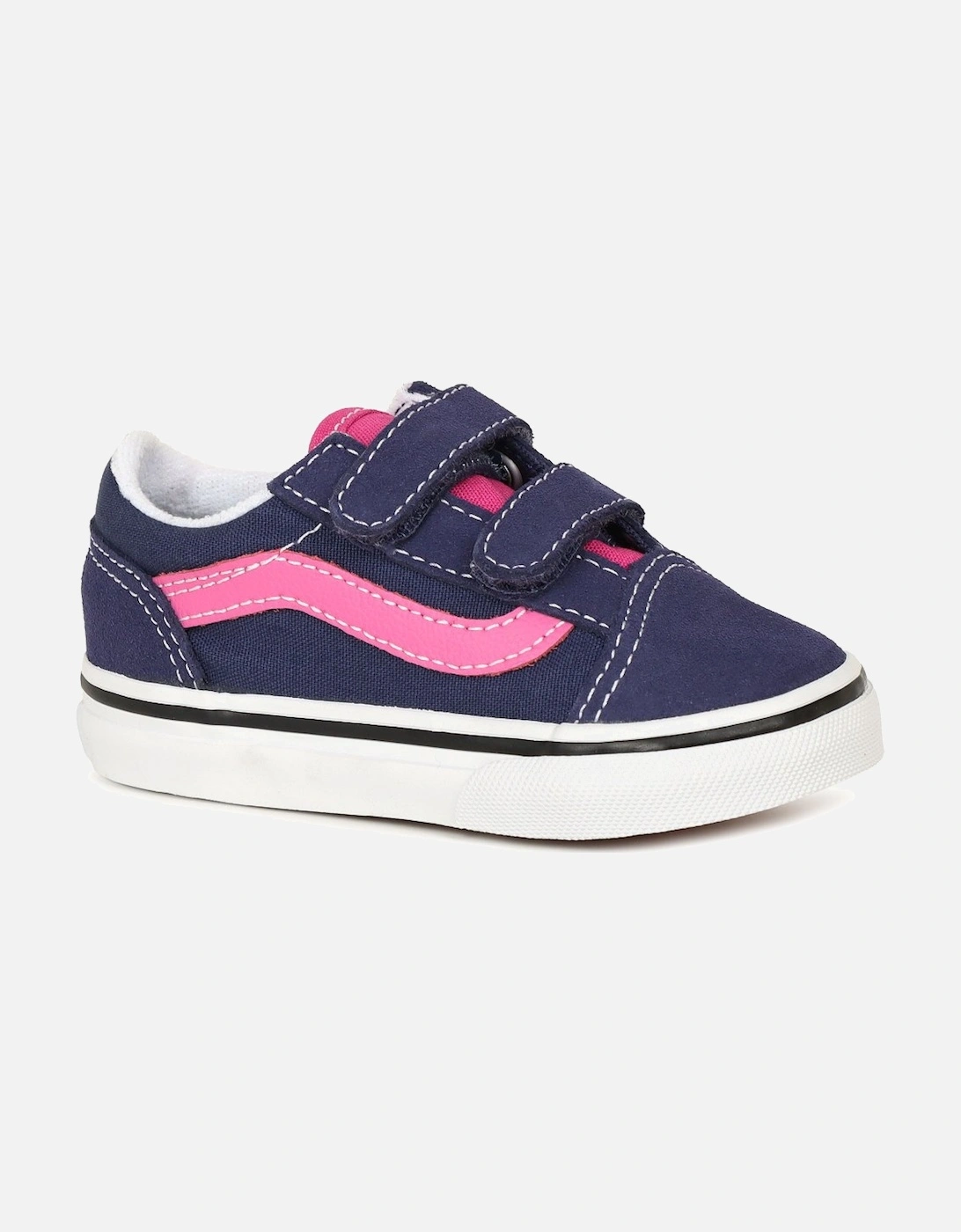 Girl's Old Skool V Tod Girls Infant Shoes - Navy - Size: F (Standard)/8