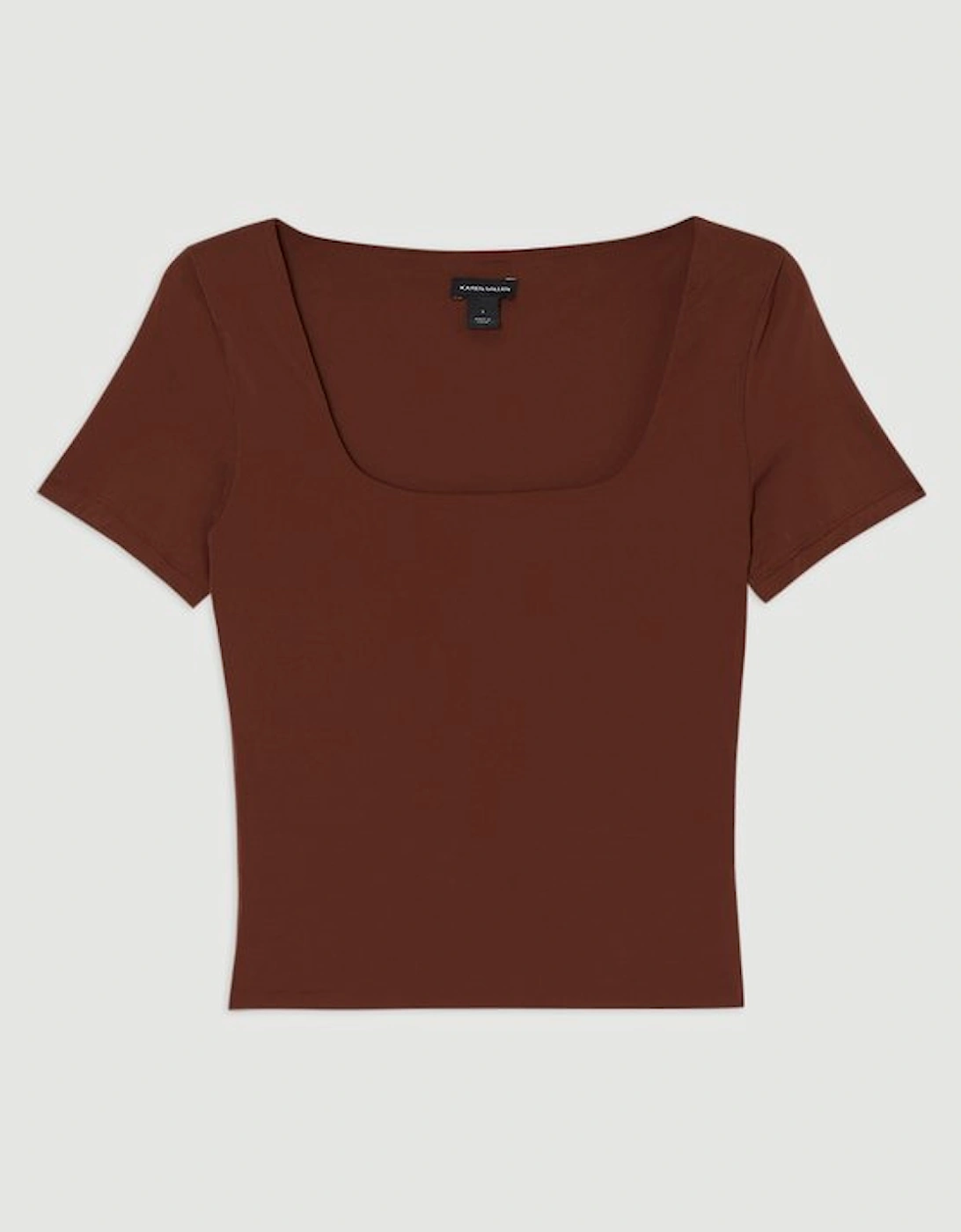 Contour Jersey Short Sleeve Scoop Neck Top