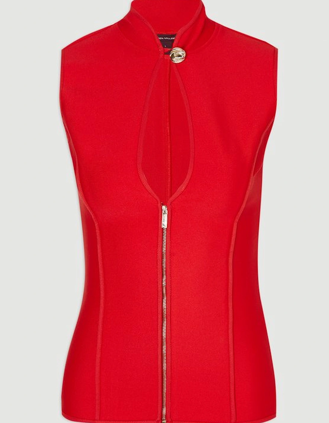 Figure Form Bandage Sleeveless Knit Top
