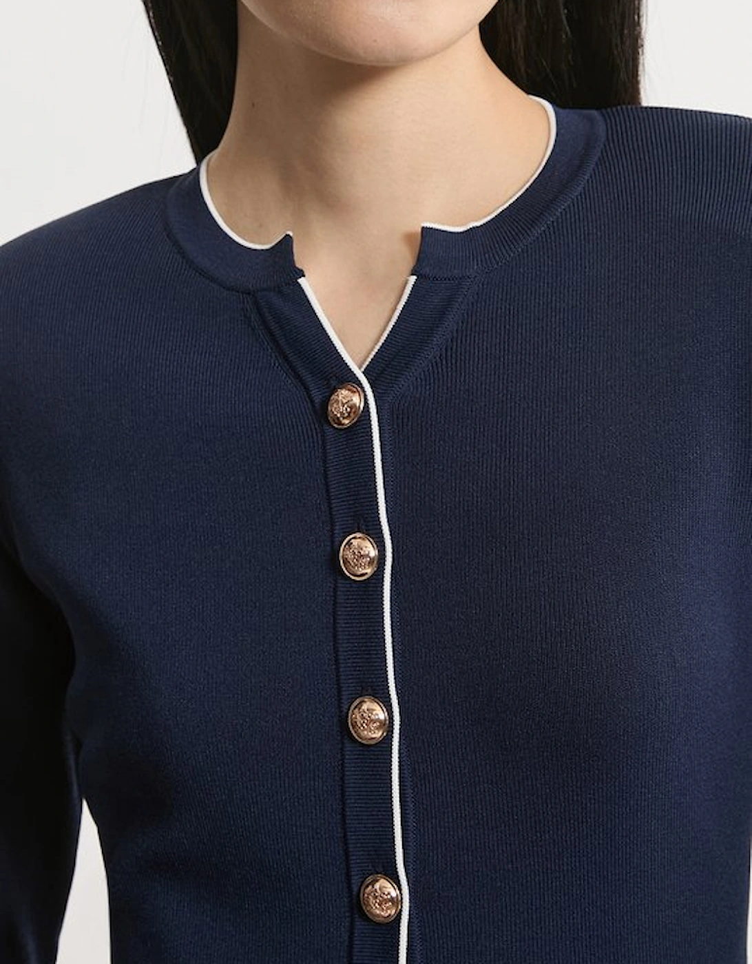 Viscose Blend Knit Peplum Jacket