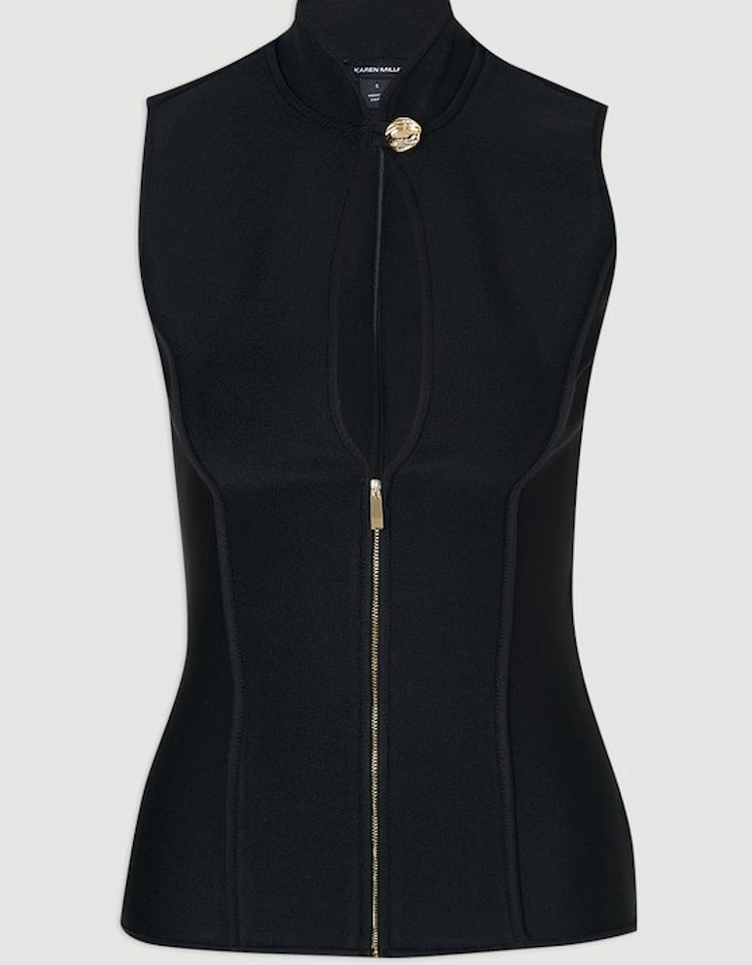 Figure Form Bandage Sleeveless Knit Top