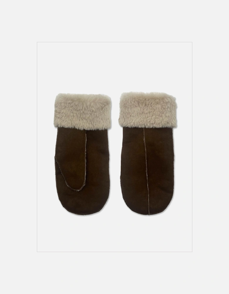 Fleur Mittens In Chocolate