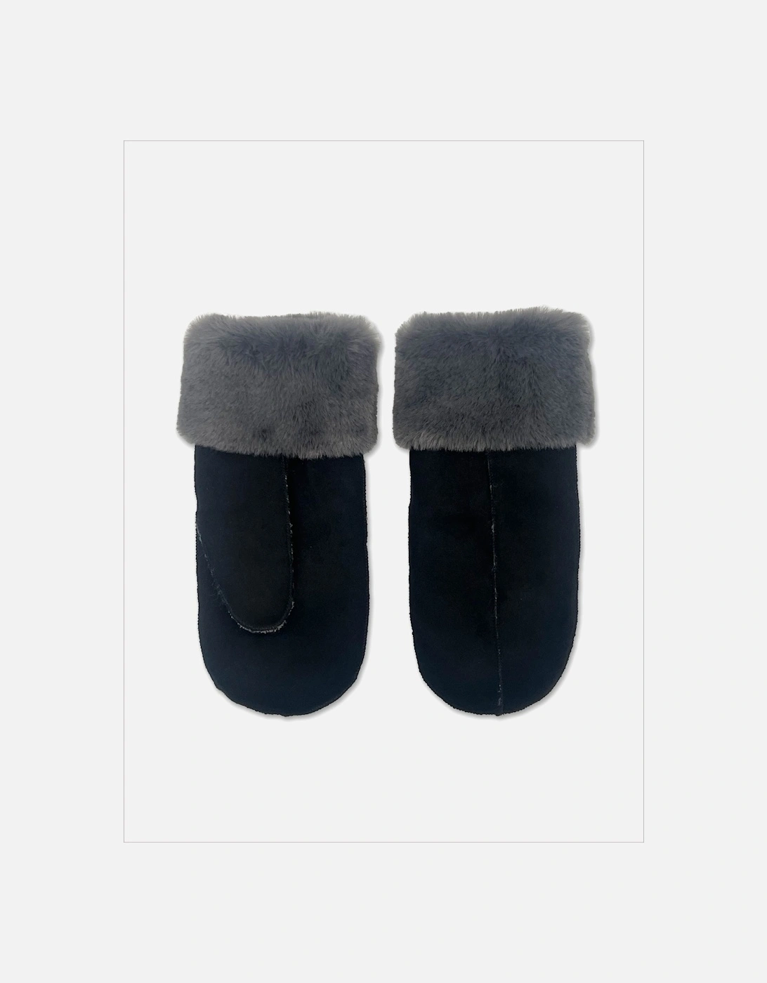 Fleur Mittens In Black, 2 of 1