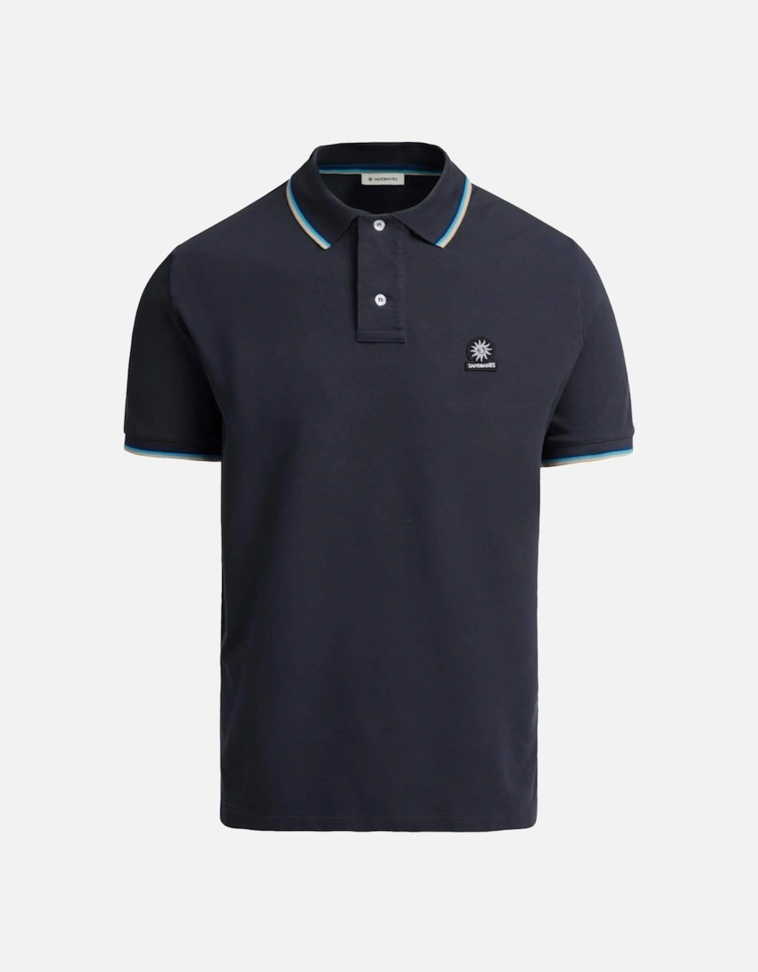 Tipped Badge Pique Polo Shirt Anthracite, 4 of 3