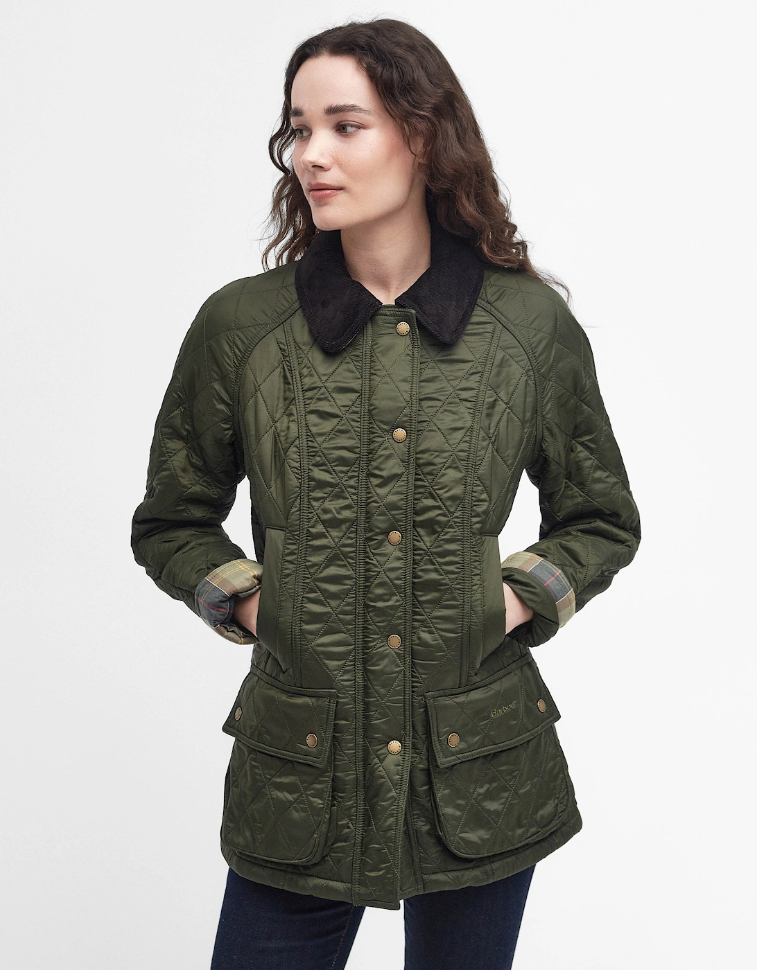 Beadnell Polar Womens Jacket - Olive, 8 of 7