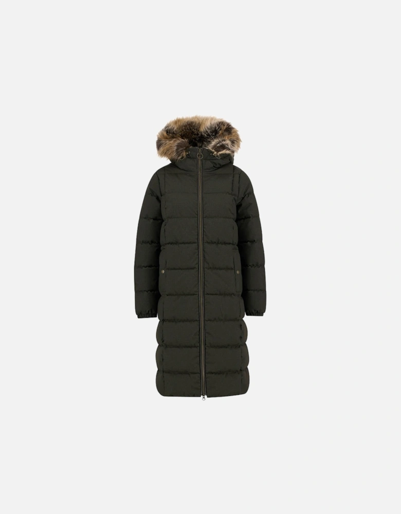 Marjoram Womens Puffer Jacket - Olive/Classic
