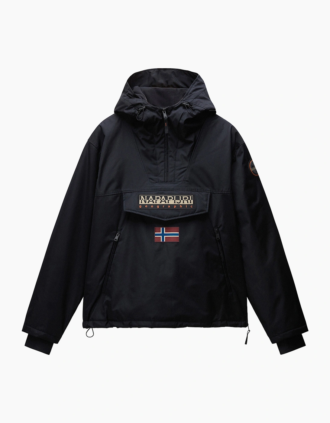 Men's Napapijri Rainforest NEXT Anorak - Black - Size: LARGE