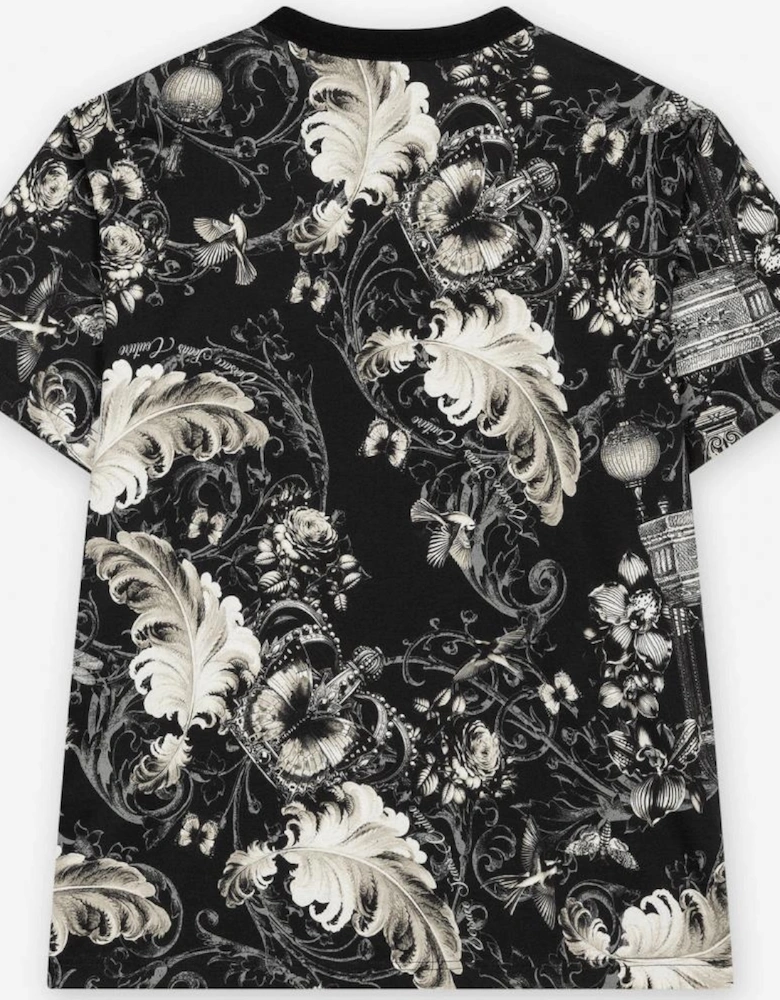All Over Logo Black/White T-Shirt