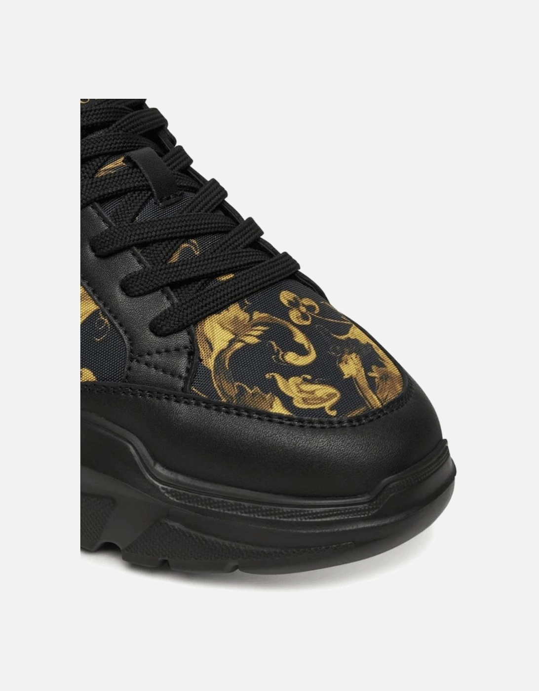Speedtrack Black/Gold Sneaker Trainer