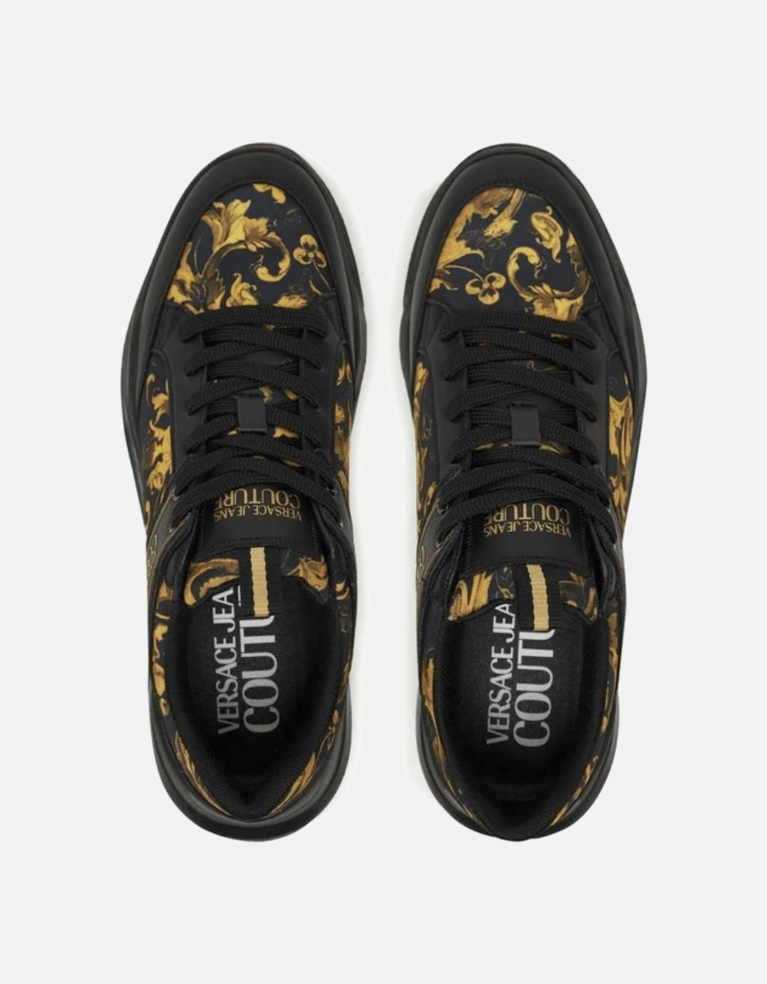 Speedtrack Black/Gold Sneaker Trainer