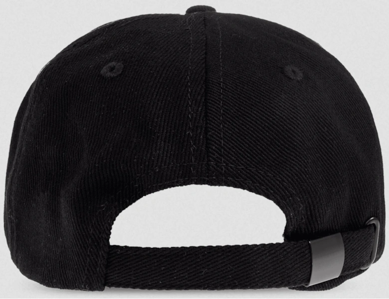 Rubberised International Logo Triple Black Cap