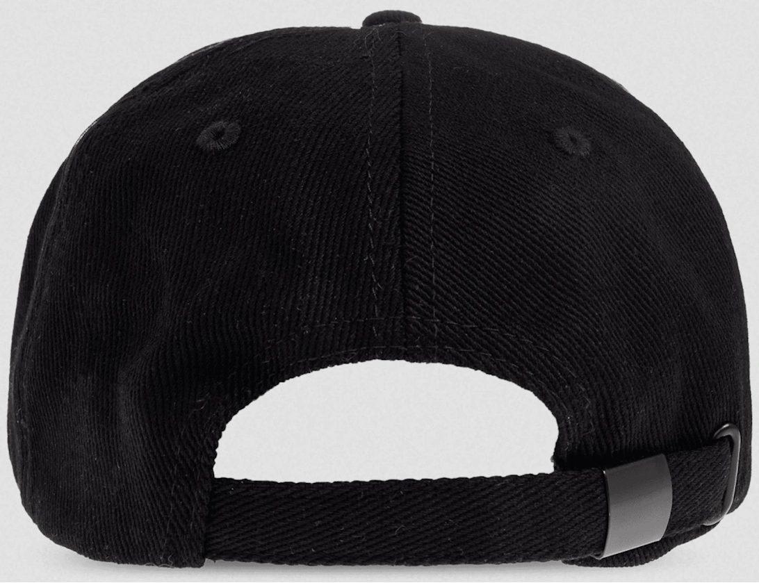 Rubberised International Logo Triple Black Cap