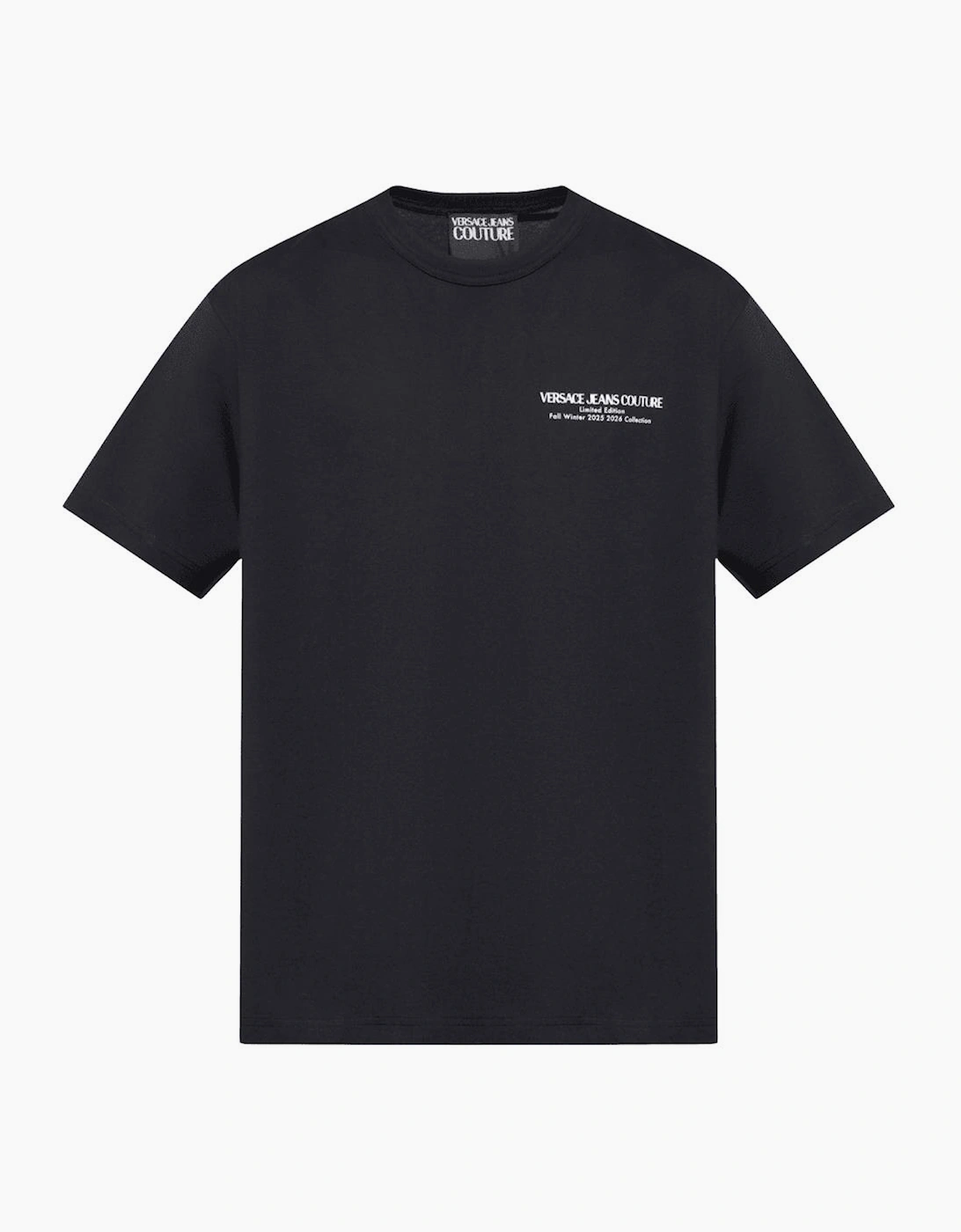 Versace Men's Regular Fit Graphic Logo Black/White T-Shirt - Size: 36